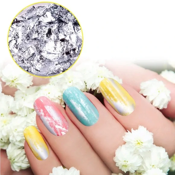 6 Boxes Nail Rhinestones & 40 Pots Nail Foils Flakes Nail Art 💅🏾 - Picture 4 of 7